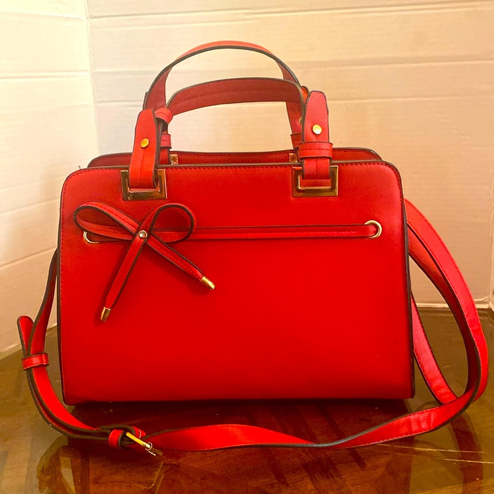 New Red Leather Handbag